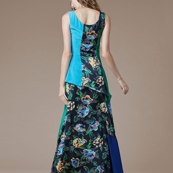 Diane von Furstenburg Layered Silk Maxi Dress - Picture 2 of 8